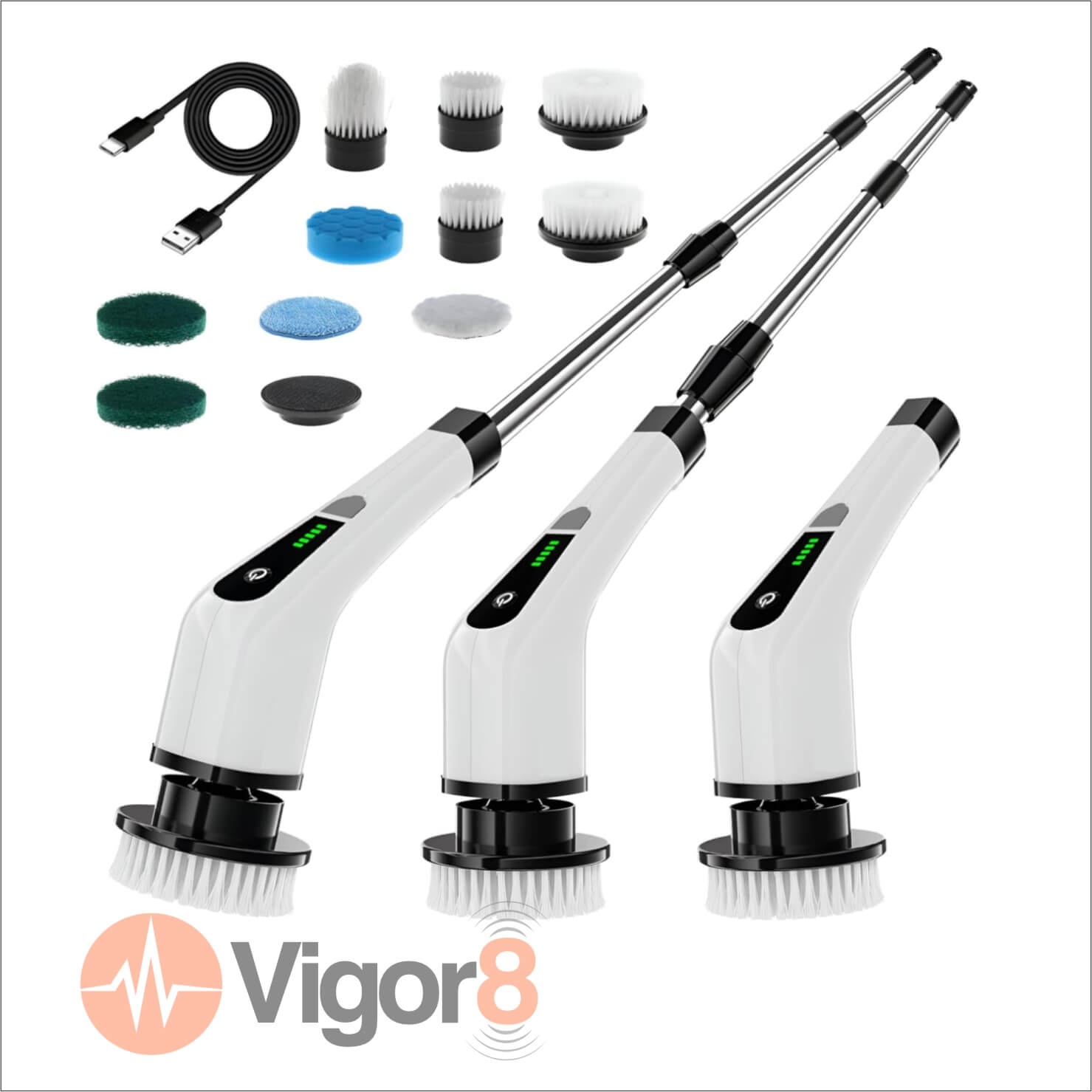 VigorEight™ Turbo Scrubber