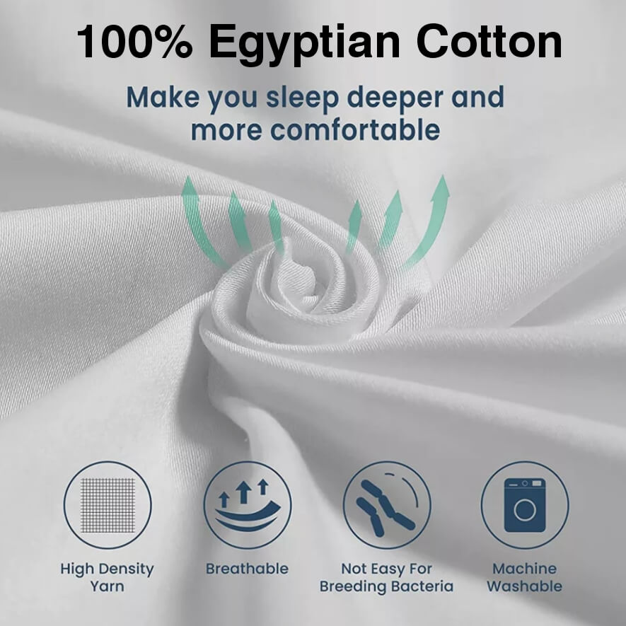 VigorEight™ - Egyptian Fitted Sheet Set