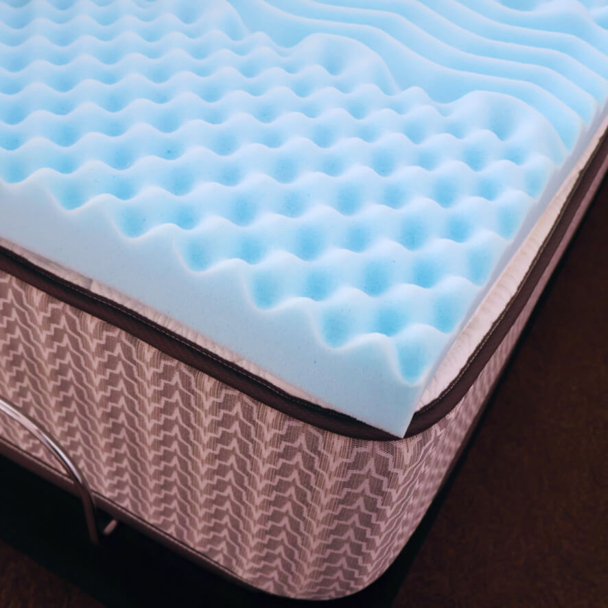 VigorEight - Multizone Mattress Topper - With FREE Cool Gel Pillow